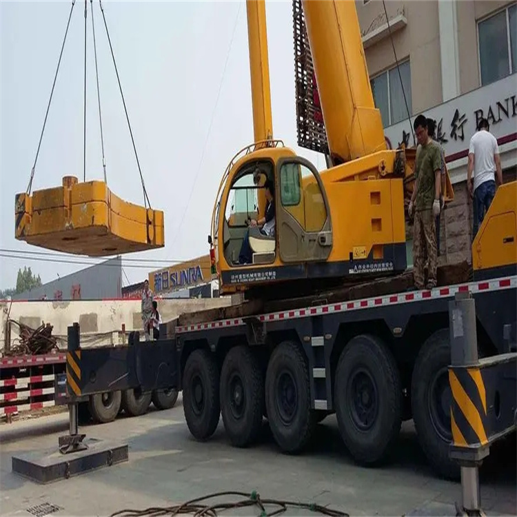 象山当地吊车出租|机器吊装|75吨|工厂搬迁服务